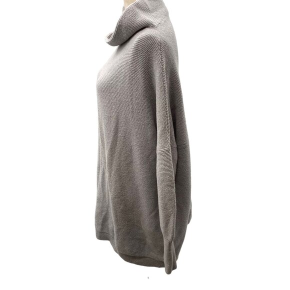 Free People Women's Large Light Grey Cowl Neck Cozy Pullover - Picture 4 of 6
